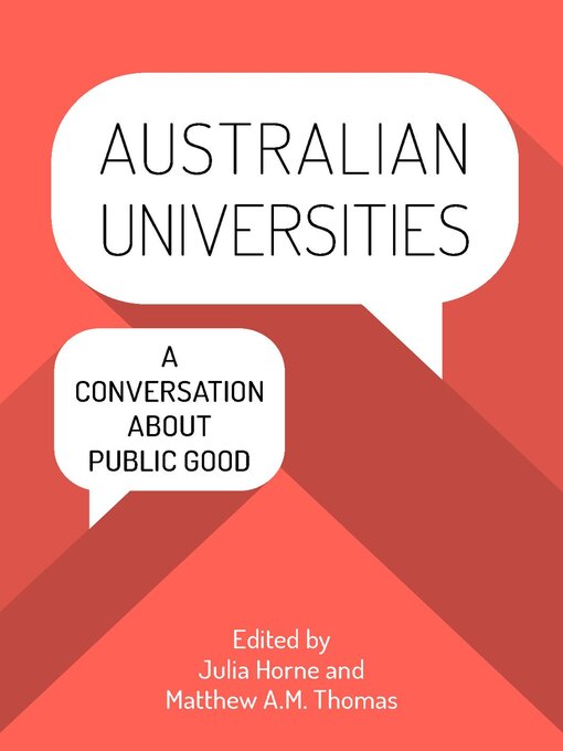 Title details for Australian Universities by Dr Julia Horne - Available